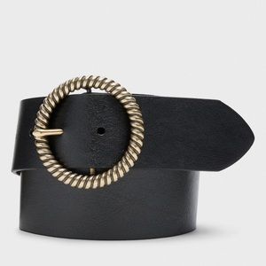 Banana Republic Chain Buckle Belt circle black